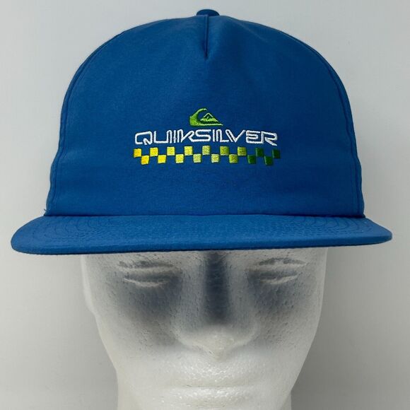 Quiksilver Hat Baseball Cap Surfer Surfing Surfboarding Snapback 5 Panel Blue - Picture 2 of 10